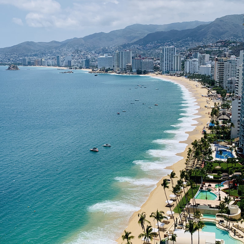 Acapulco by Mariana Brill-Fajardo - Wrapped Canvas Print, 30cm H x 30cm W x 3.8cm D