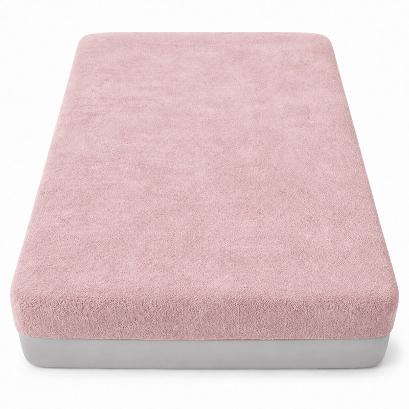 Teddy Fleece Fitted Sheet, Kingsize (5'), Pink