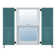 Atlantic Architectural Louvre Top & Raised Panel Bottom, Combination Shutter Pair