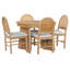 Ensemble de salle à manger 5 pièces, 1 table extensible avec une rallonge de 16 pouces-1435783262-1428084635