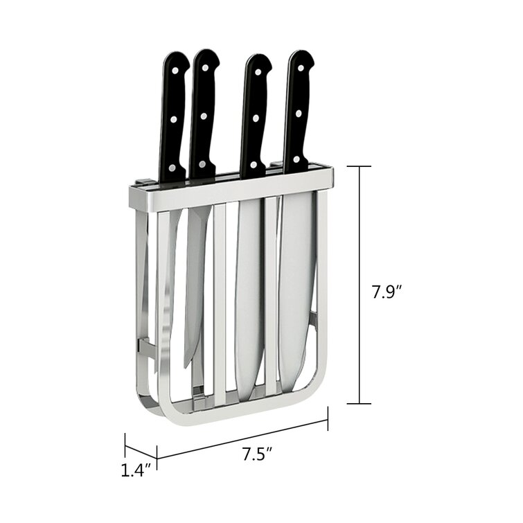 1pc Multi-function Knife Storage Rack, Modern Plastic Knife Block For  Kitchen