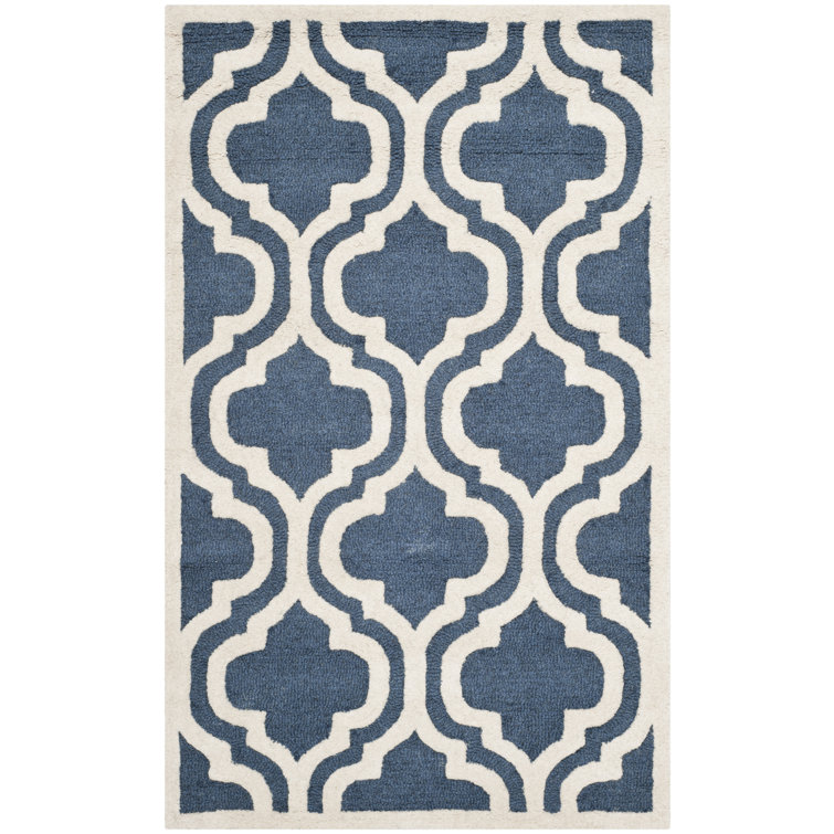 Noble Geometric Wool Hand Woven Area Rug