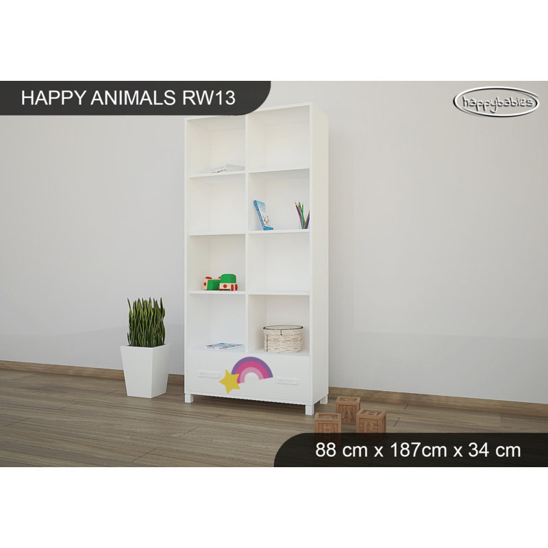 187cm H X 88cm W Animals Kids Cube, White