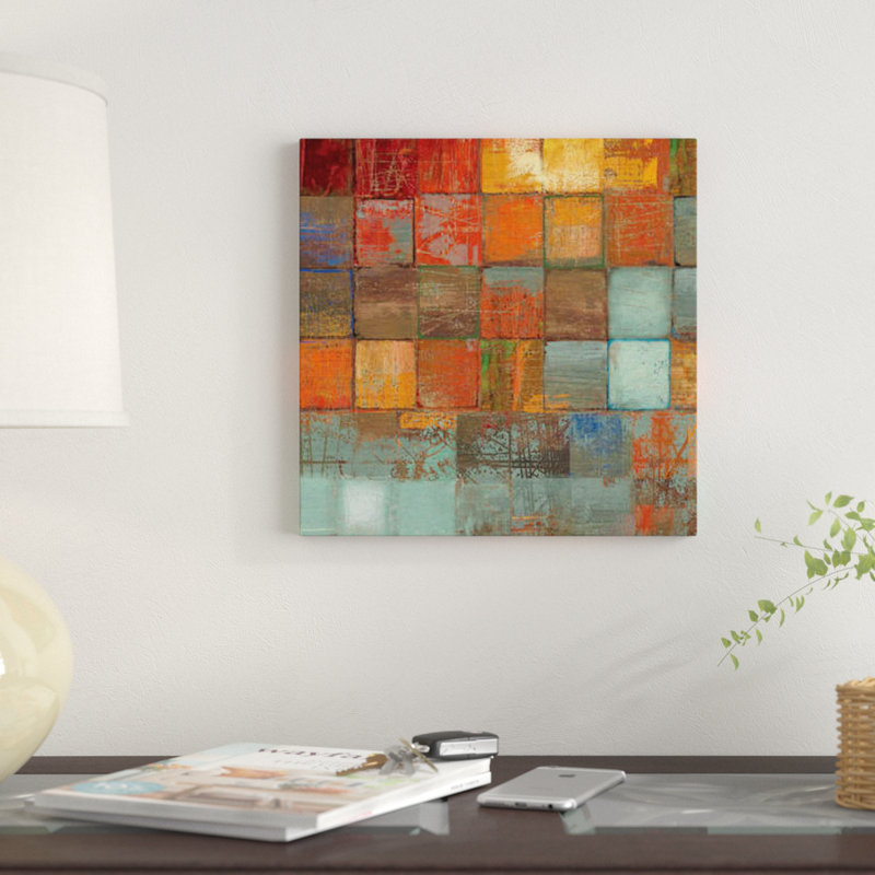 «Ecetera II», reproduction sur toile, H 18 po x l 18 po x P 1,5 po, Toile tendue, Pas de tapis