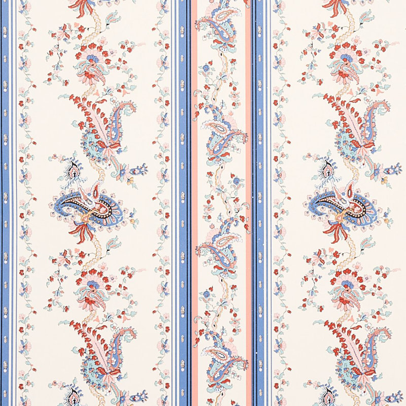 Papier peint Elena, Bleu