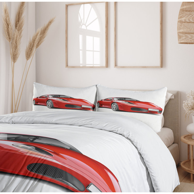 Teen Room Modern & Contemporary Polyester Duvet Cover, Twin Duvet Cover + 1 Standard Sham