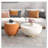 Cup Shape Leather Coffee Table-2019634720