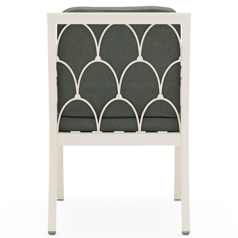 Scala Outdoor Dining Armchair, Canvas Spa, Graphite