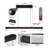 39-Inch Modern Walnut LED Linear Pendant Light - Adjustable Hanging Island Lighting for Dining Room & Kitchen