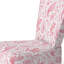 Chaise rembourrée French Country - Chaise d'appoint rouge et blanc à motif cachemire délicat-1396561488