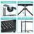 Jahod 5-Tier Foldable Metal Shelving Unit with Wheels-1034127964-1037206104