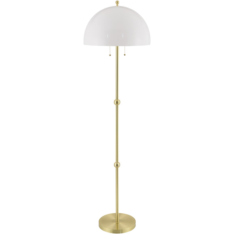 Lampe sur pied Alfe, Or poli