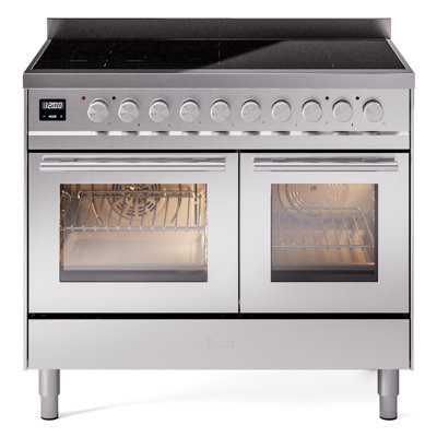 Cuisinière à induction ILVE Professional Plus II 40 pouces avec 6 éléments à induction (porte vitrée)