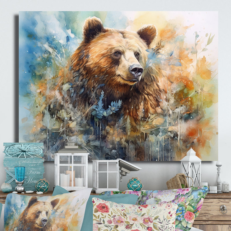 Majestic Grizzly II - impression sur métal, H 12 po x l 20 po x P 1 po