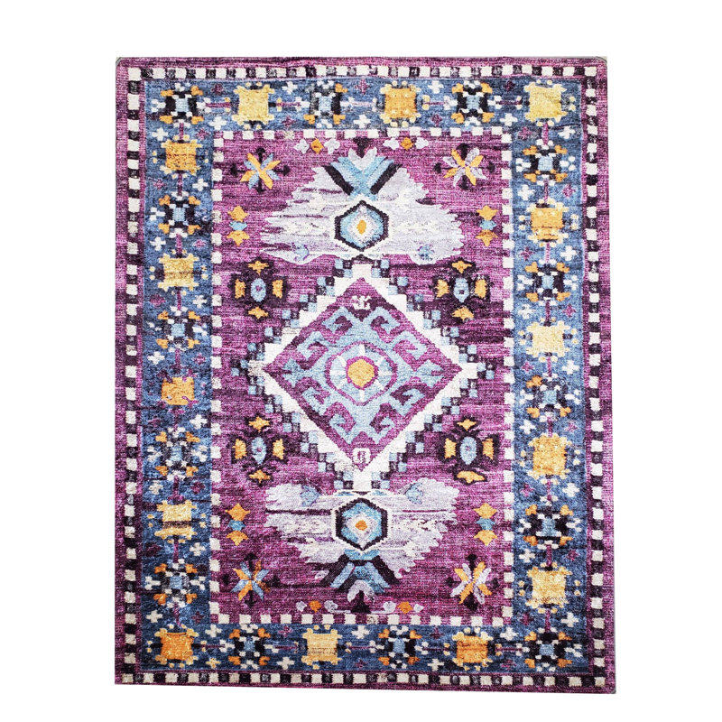 Rose du sud-ouest tapis décoratif Arely, Rectangle 7'10" x 10'5"