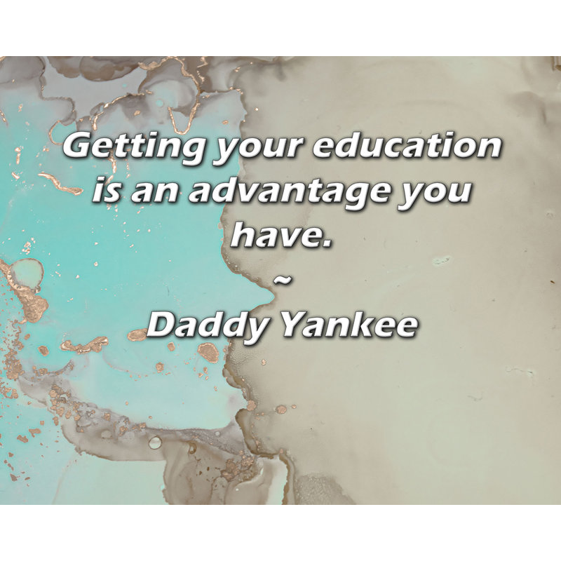 Toile tendue Arty Quote par Daddy Yankee, H 28 po x l 40 po