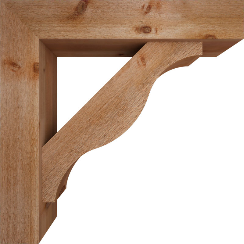 Support Funston Block avec support décalé, 38 x 38, Cèdre rouge occidental de l 8 po (scié brut)