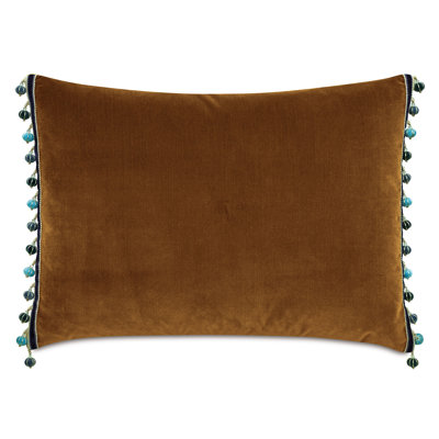 Montaigne Beaded Velvet Throw Pillow