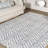 Lorelai Transitional Geometric Area Rug in Blue-1828586171