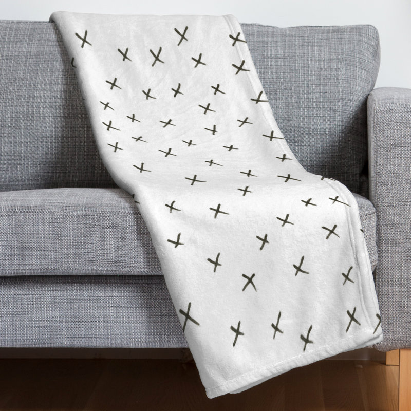 Social Proper Hand Woven Throw Blanket, 60" H x 50" W x 1.5" D