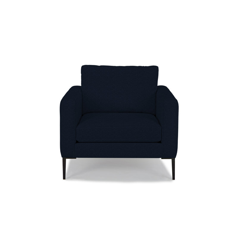 Fauteuil large de 36 po Odin, Polyester bleu nuit