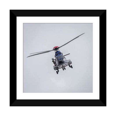 « islandais coast guard tf-lif aerospatiale as-332l1, super puma hélicoptère, reykjavik, islande par les images panoramiques », reproduction de photo sur toile tendue