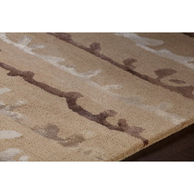 Navyan Khaki Area Rug, Khaki, Rectangle 5' x 7'6"