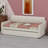 Upholstery Daybed With Trundle And USB Charging Design,Trundle Can Be Flat Or Erected-129271596