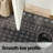 Modern Bohemian Distressed Geometric Charcoal/Black Area Rug-1436267689