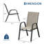 Outdoor Dining Chairs Set of 6, Stackable Patio Chairs with Textilene Fabric and High Back for Backyard Garden Balcony-1024339661