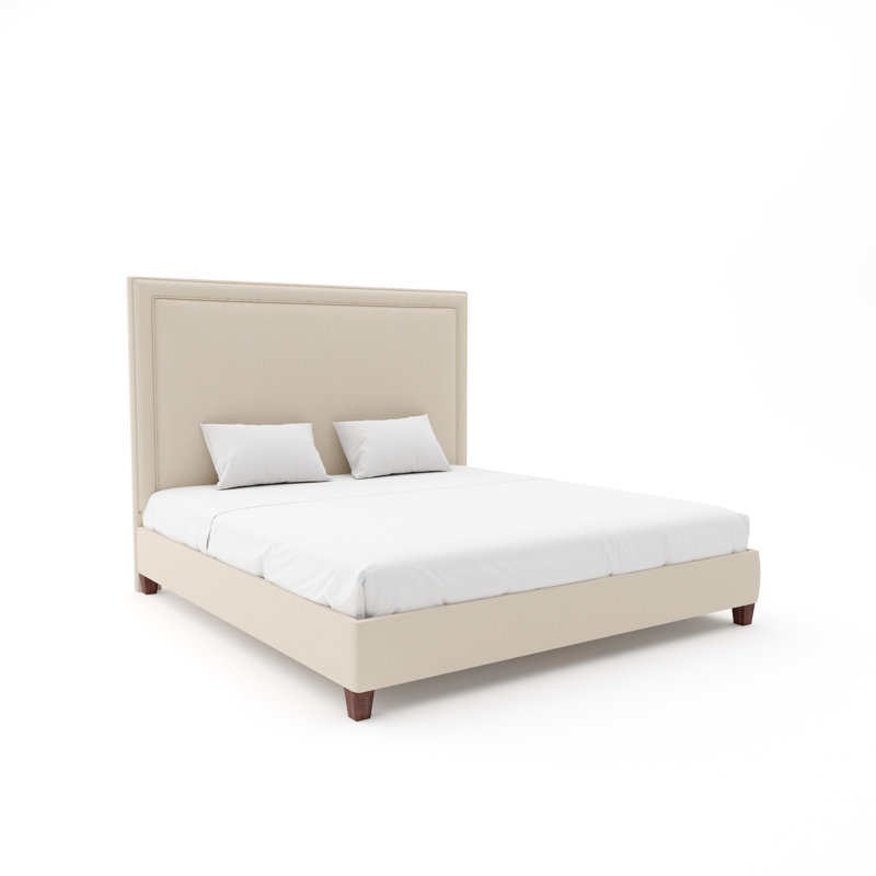 Lindley Border Bed With 9" Rails, Weathered, Maestro Ultra Performance Blush, Full / Double