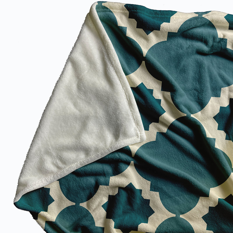 Darcy Plain Weave / Muslin Throw Blanket, Teal