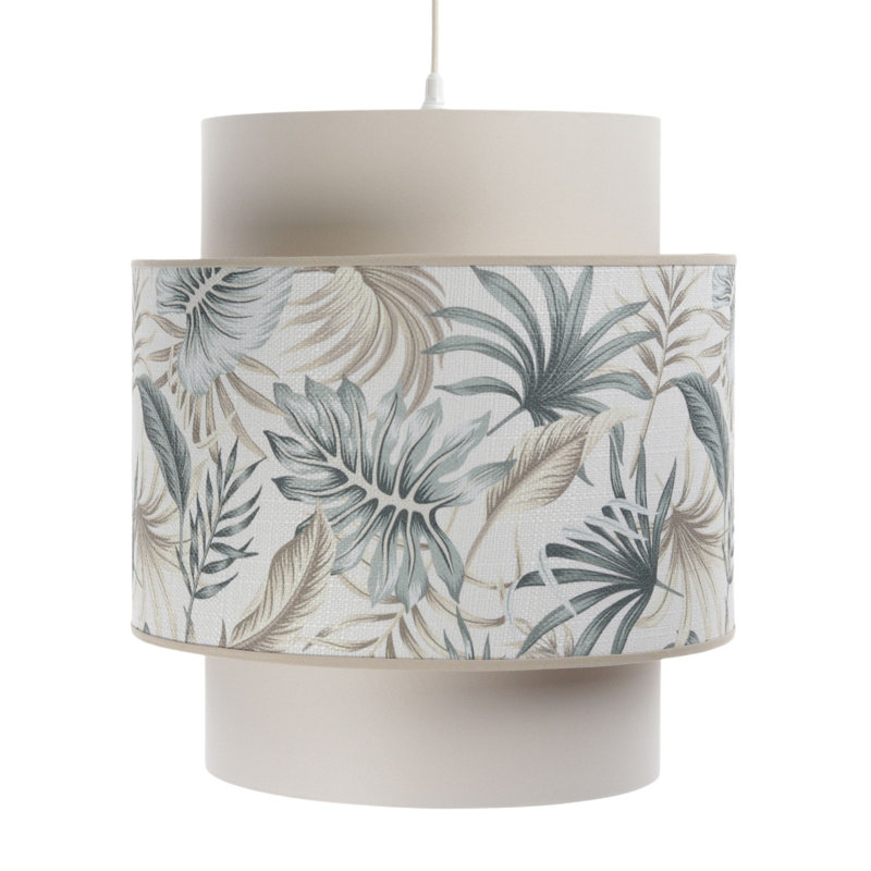 Adoncia 1 - Light Silver Drum Pendant