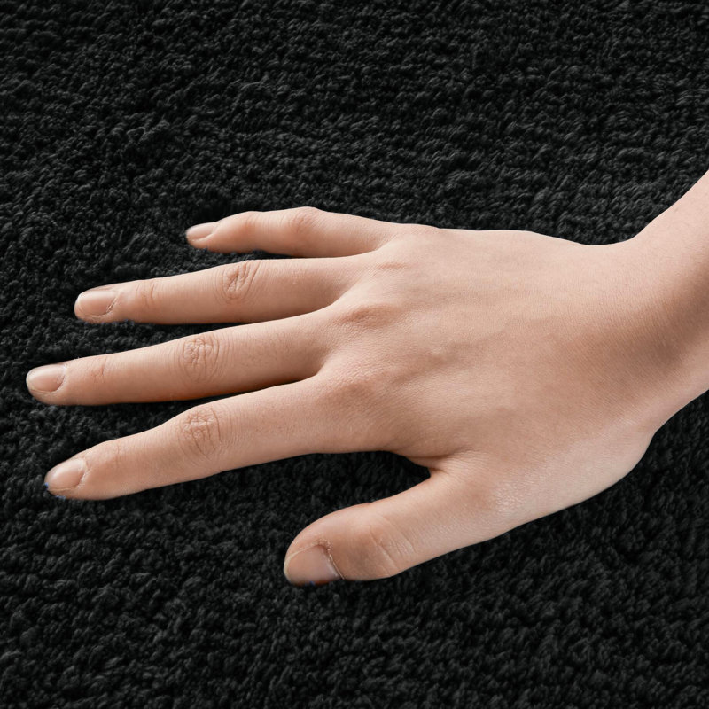 Tapis pour salle de bain réversible 24 x 36 po 100% coton 3000 g / m², velours moyen de 0,5 po, antidérapant