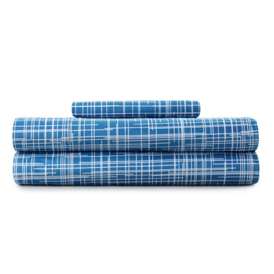 Micro Flannel® Printed Deep-Pocket Sheet Set