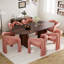 Ensemble de table de salle à manger 70 po avec chaises Velevt-259004731-259004730-259004674