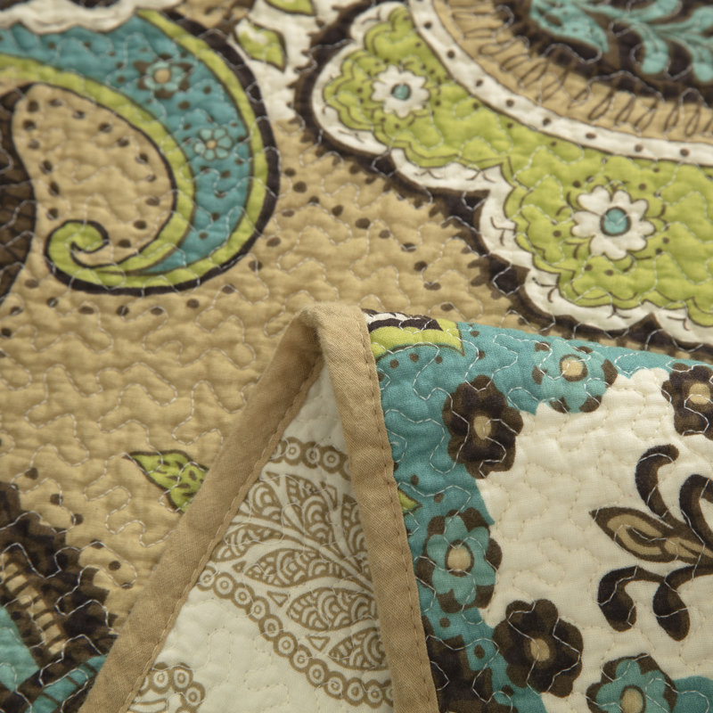 Cotton Paisley Quilt, King