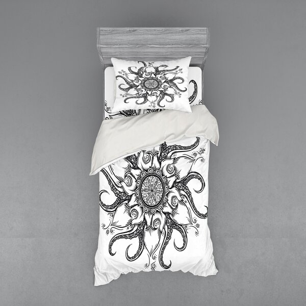 Ambesonne Octopus Duvet Cover Set 