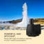 Outdoor Rock Fountain with Lights