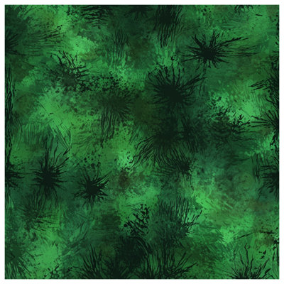 Édredon vert à éclaboussures abstraites