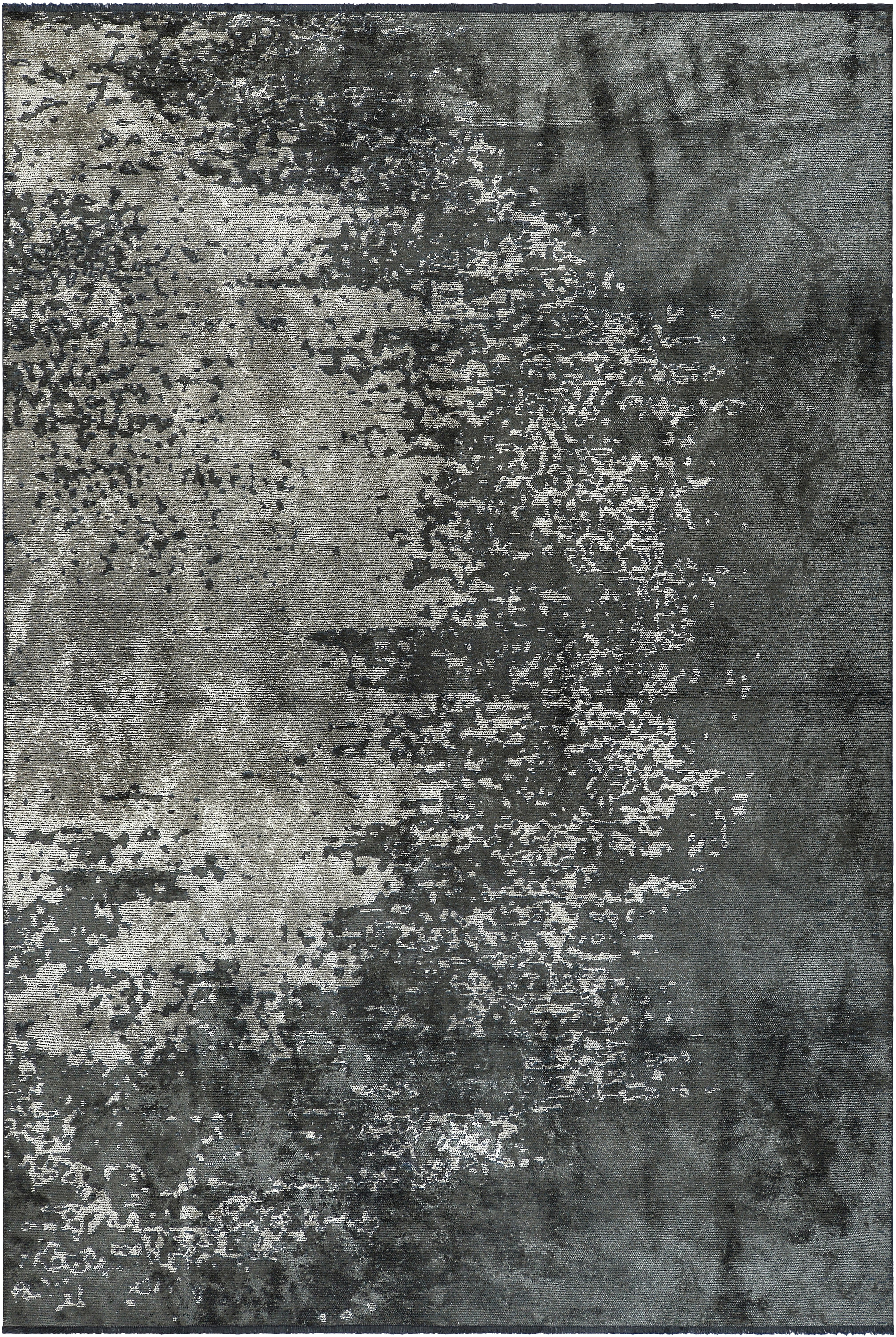 Woven Concepts Abstract Flatweave Gray/Black Area Rug | Wayfair