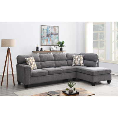 Upholstered L-Shaped Sectional Right Hand Facing