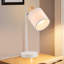 white Table Lamp 35cm with Fabric Shade