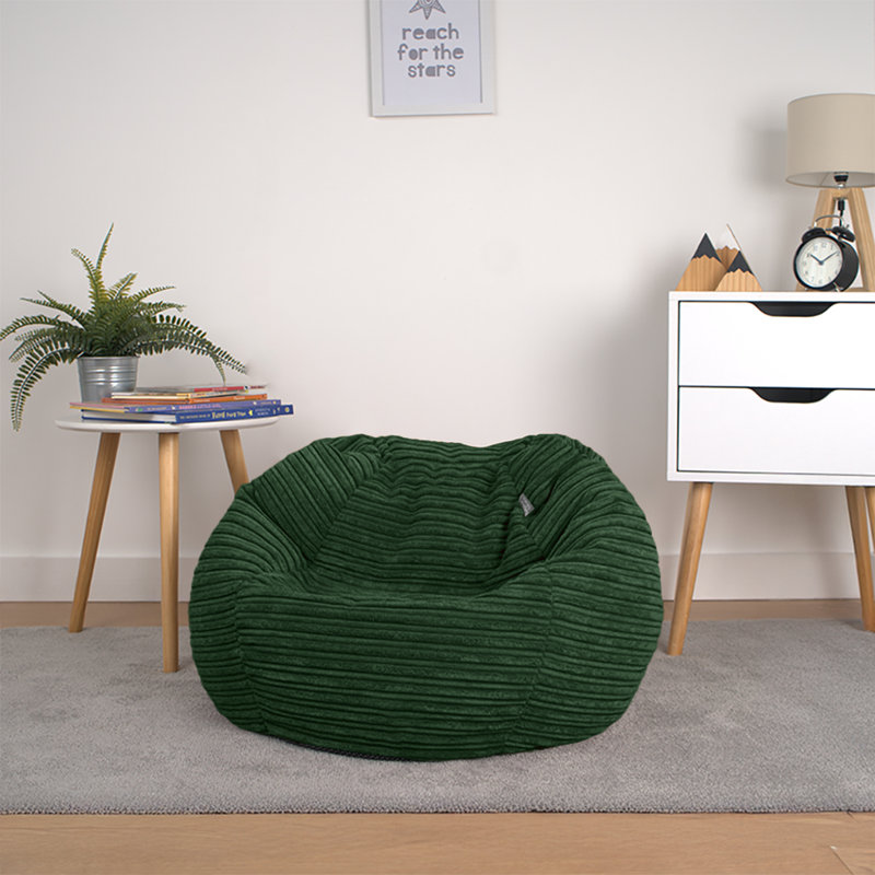 Polyester Refillable Classic Bean Bag, Green