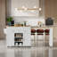 Extendable Kitchen Island With Power Outlet, Rolling Mobile Kitchen Cart With Storage | Includes Drawers, Cabinet, Spice Rack, Towel Rack, Locking Casters