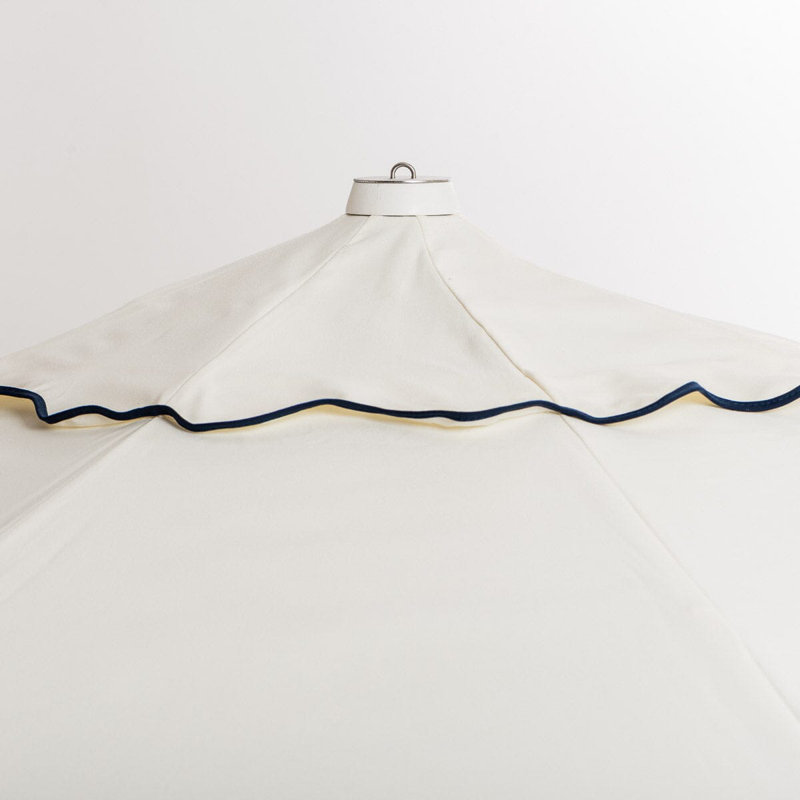 Market 84'' W Umbrella, Navy/White