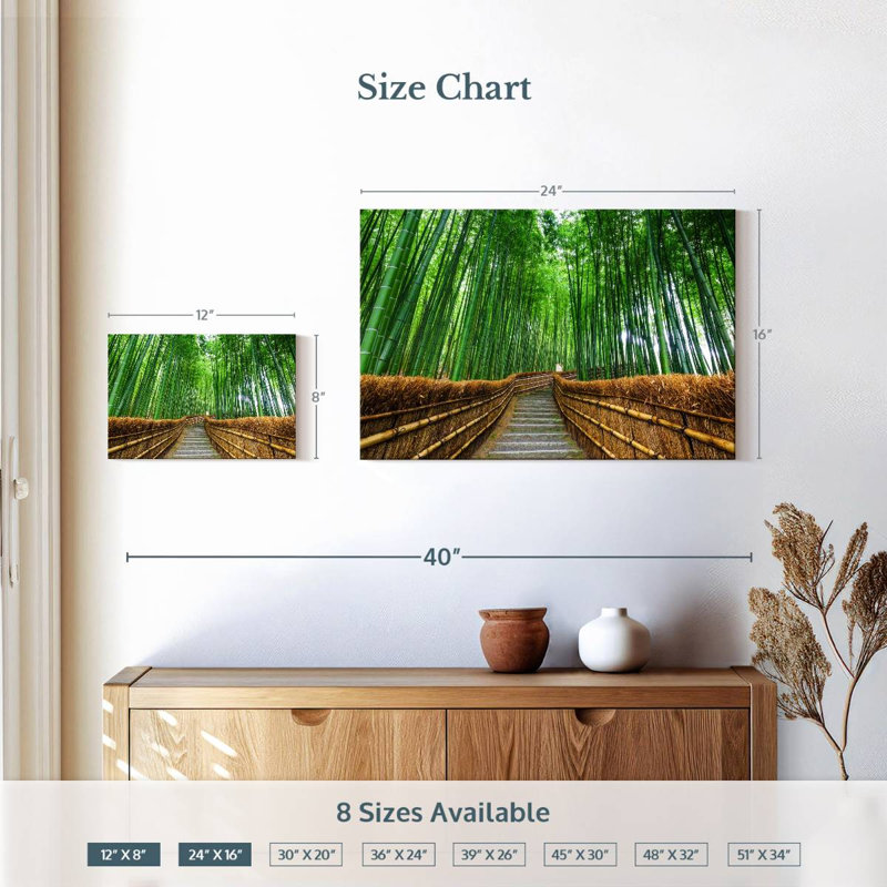 Sentier Nicci Arashiyama, H 16 po x l 24 po