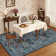 Vintage Floral Area Rug Washable Rugs Stain Resistant Easy Cleaning Indoor Carpet With Non-Slip Backing Low Pile Floor Cover Non Shedding Folding Throw Carpet For Home Decor