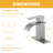 Herathena Single Hole Faucet Single-handle Waterfall Bathroom Faucet