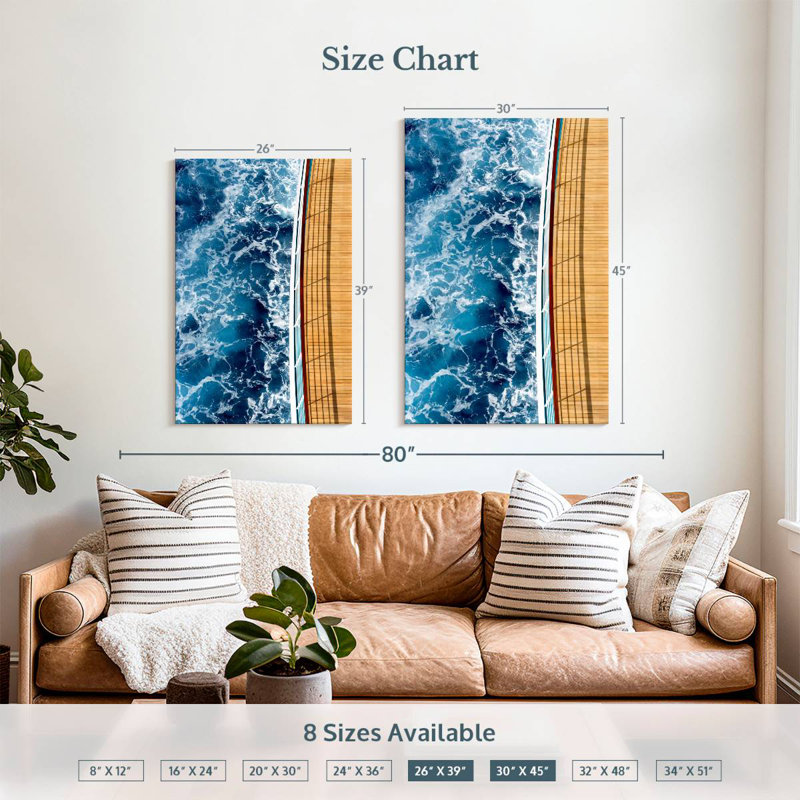 Mehar Cruise Ship In The Ocean, 39" H x 26" W